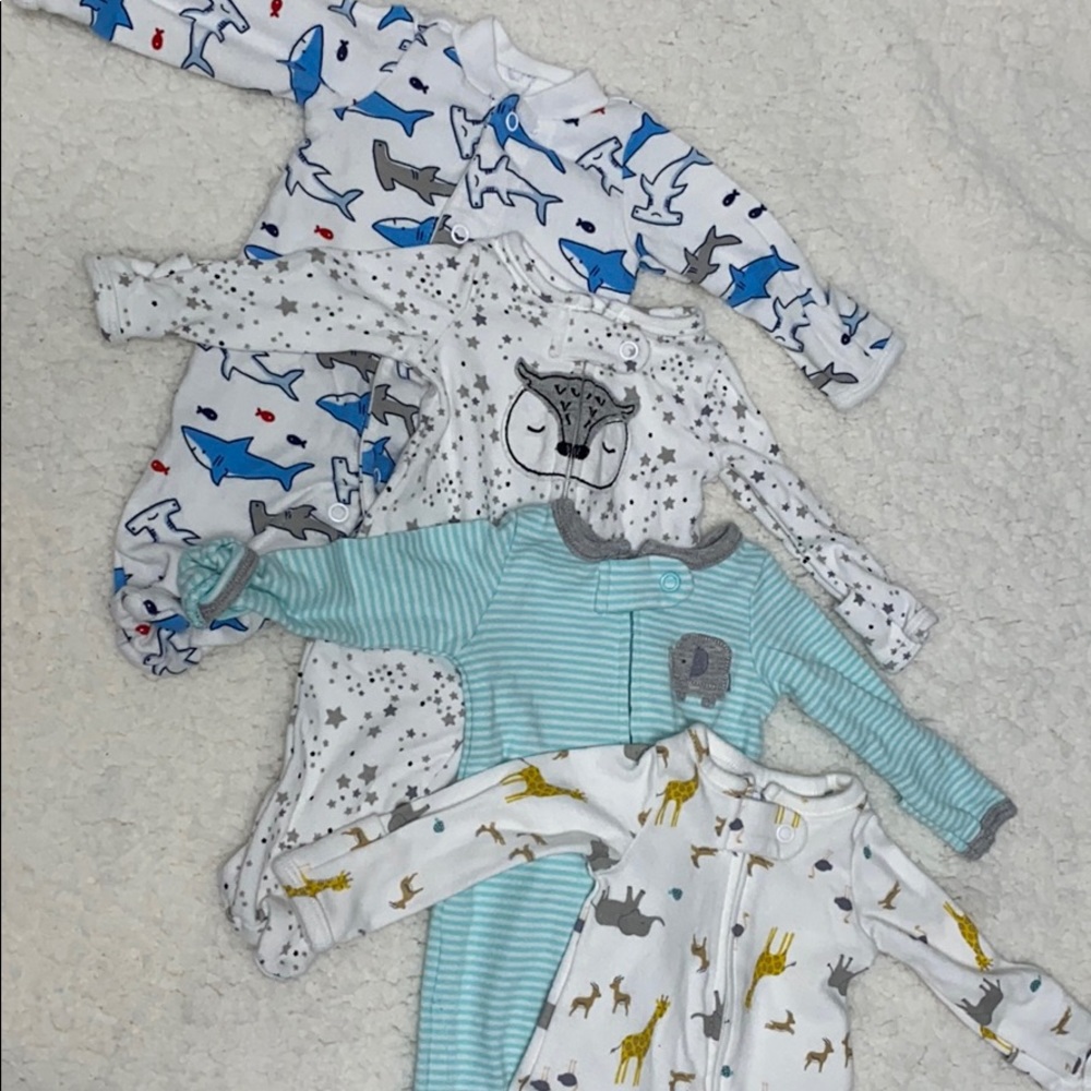 4 preemie pajamas!